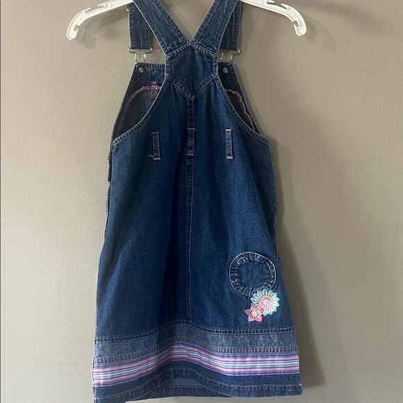 Disney Kids Winnie the Pooh  Blue Denim Overall with Embroidery - Picture 5 of 8
